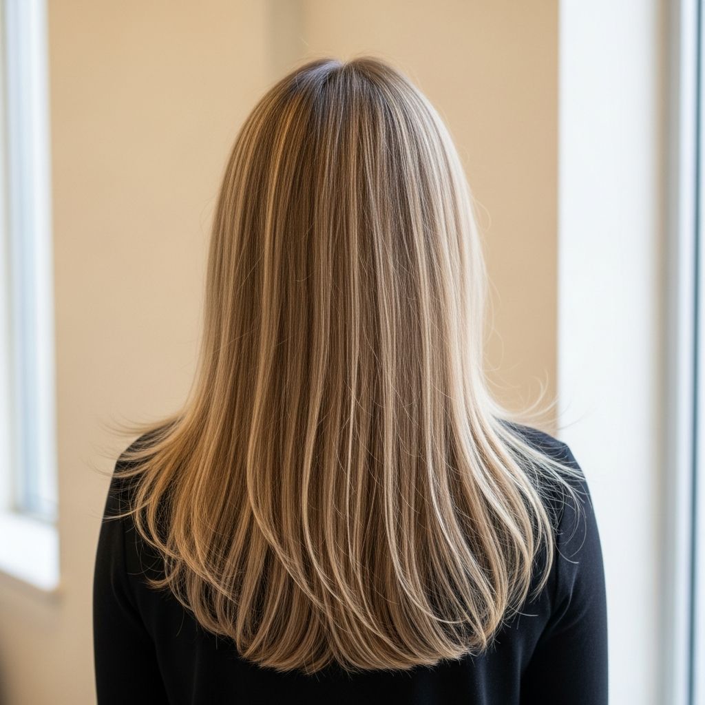 Moroccan anti-frizz treatment, glossy, controlled dark waves